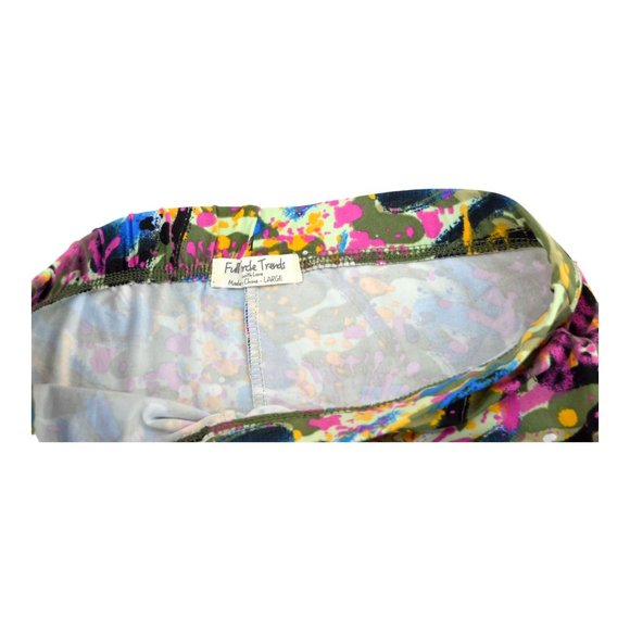 Full Circle Trends High Rise Lustrous Leggings‎ Women's Large Polyester - Picture 3 of 4